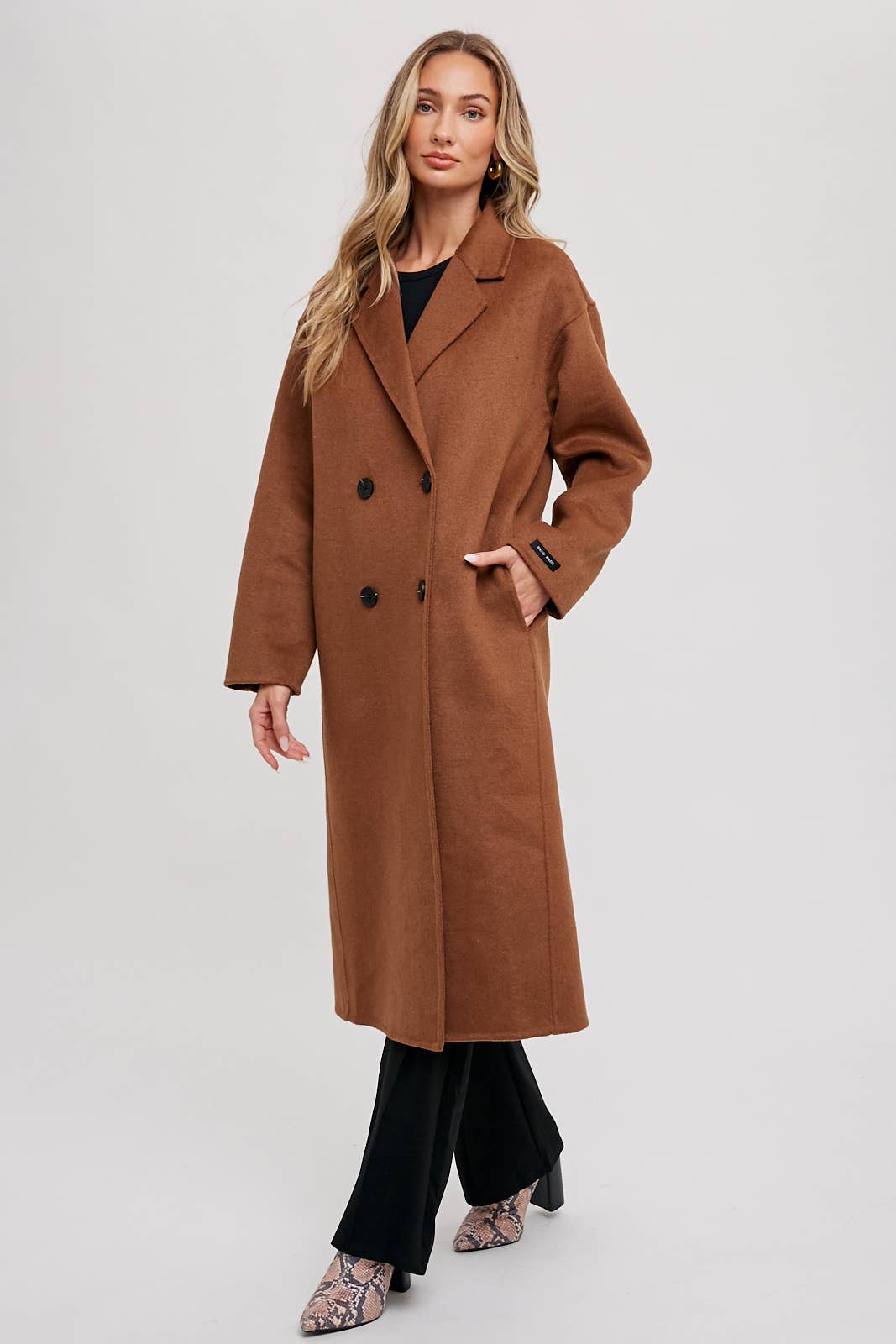 HANDMADE DOUBLE BREASTED LONGLINE COAT