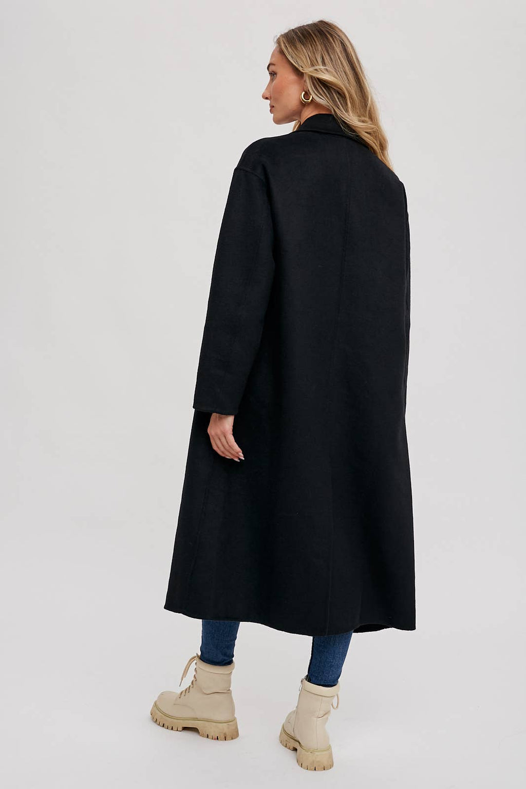 HANDMADE DOUBLE BREASTED LONGLINE COAT