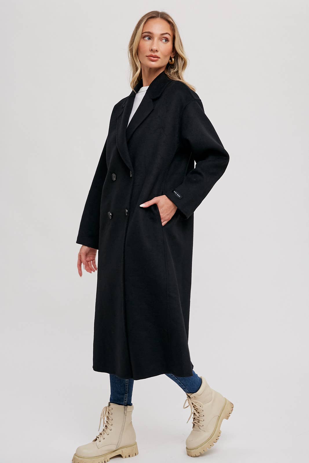HANDMADE DOUBLE BREASTED LONGLINE COAT