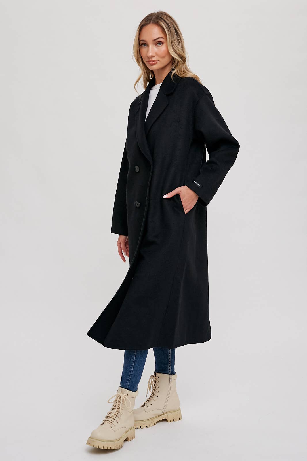 HANDMADE DOUBLE BREASTED LONGLINE COAT