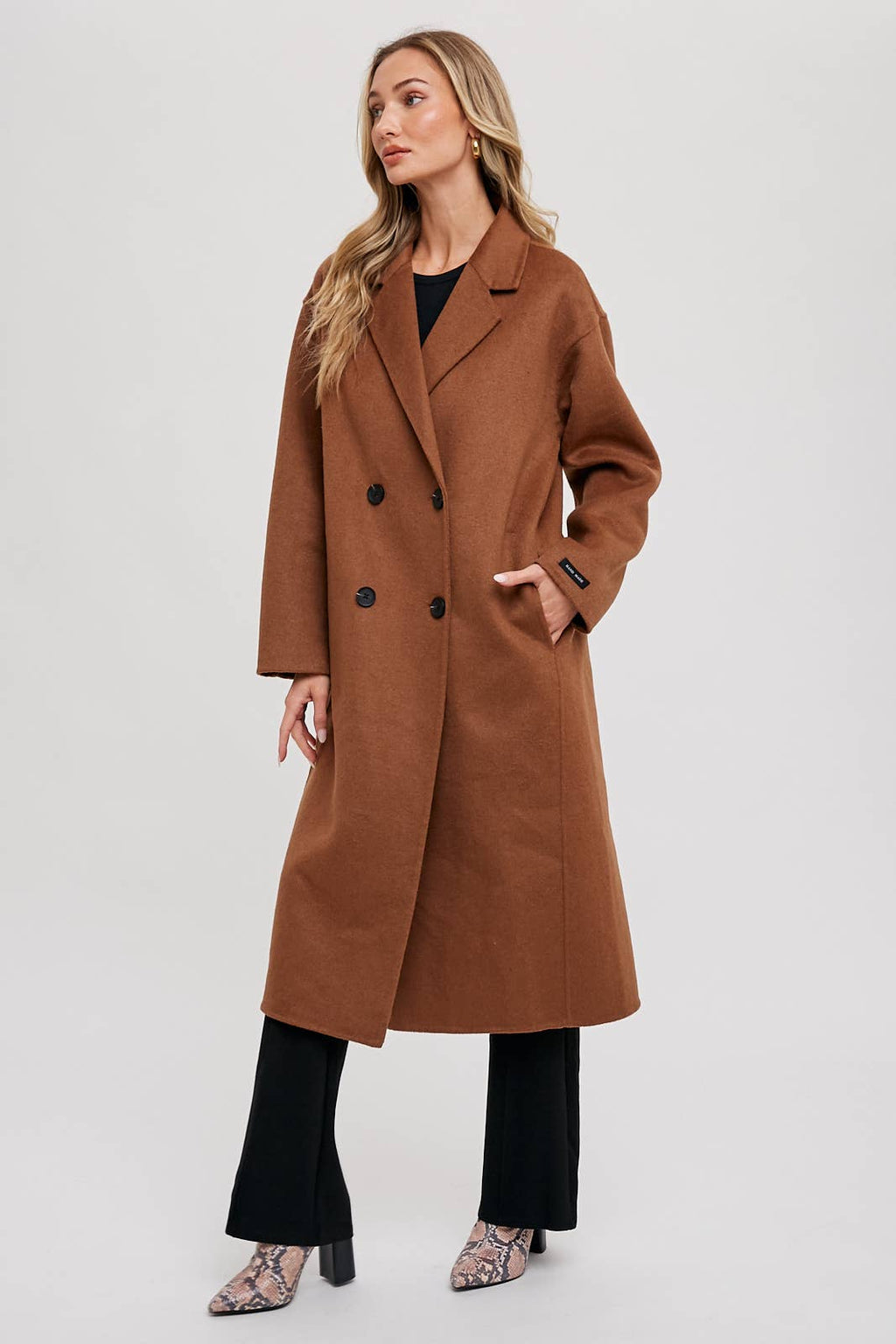 HANDMADE DOUBLE BREASTED LONGLINE COAT
