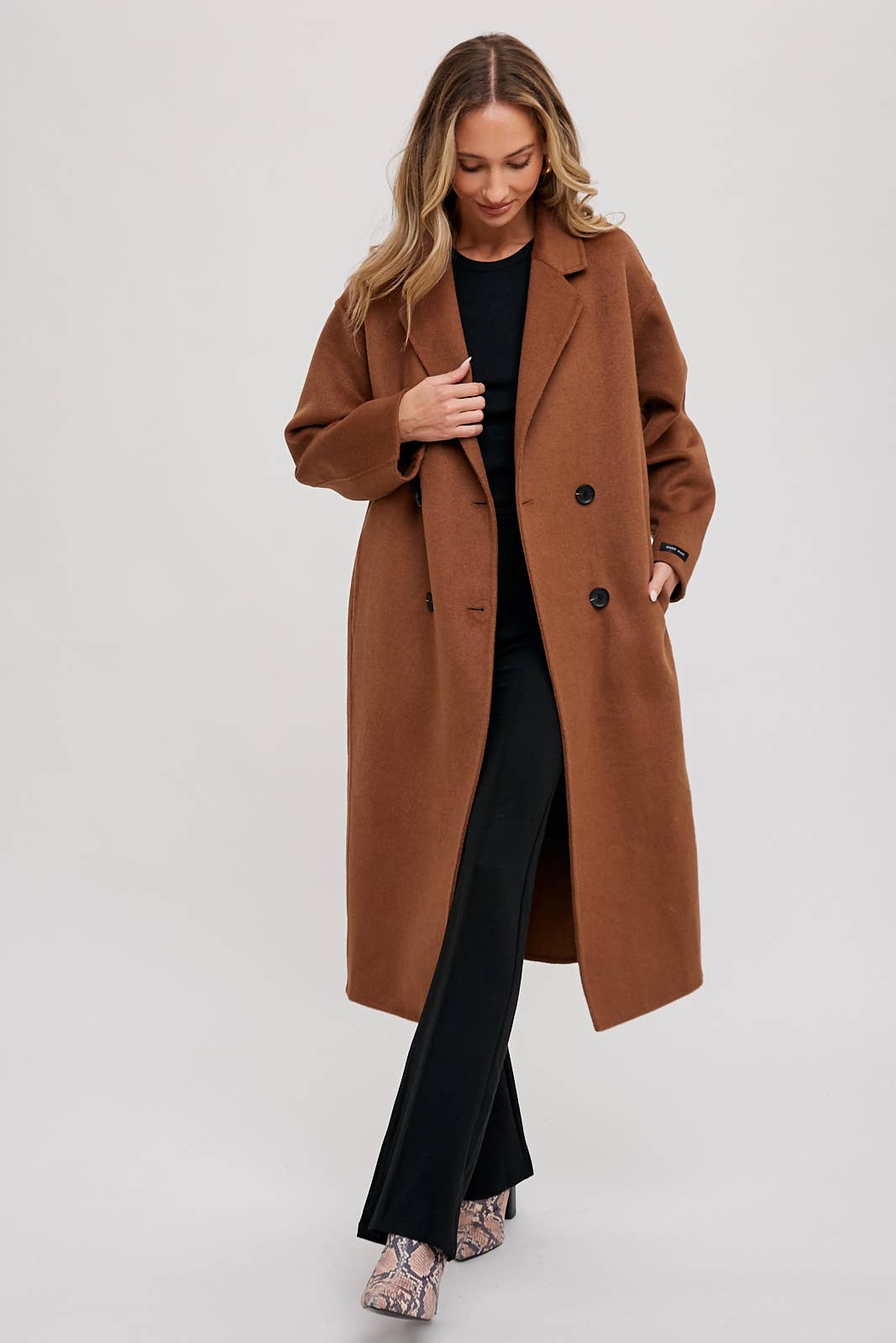 HANDMADE DOUBLE BREASTED LONGLINE COAT