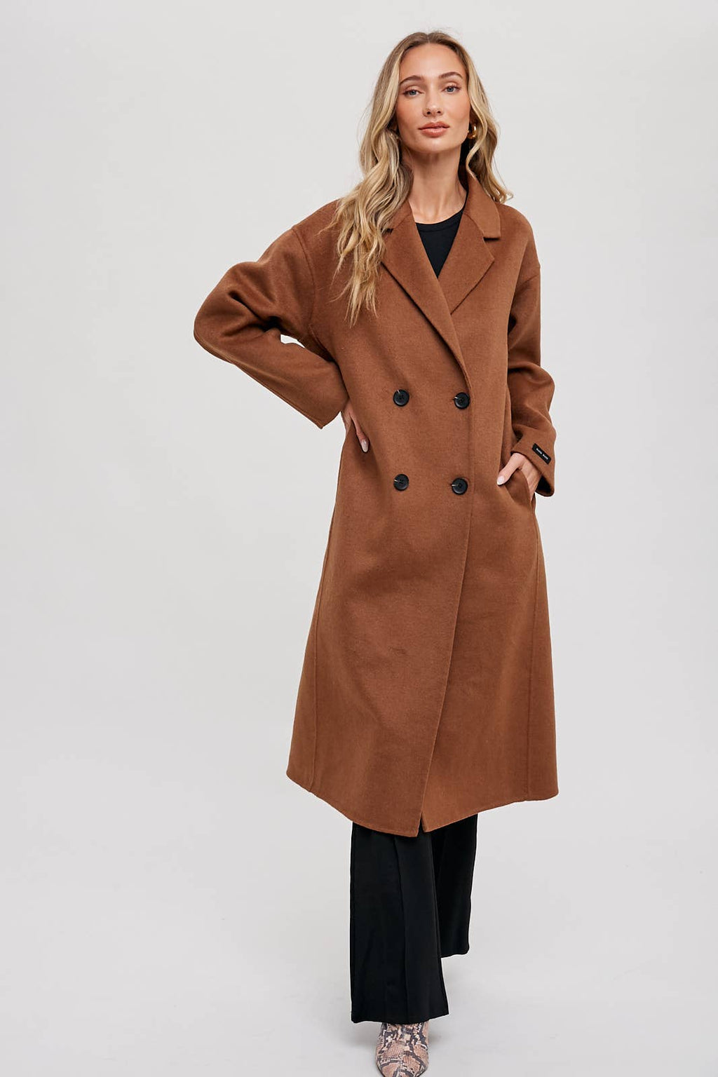 HANDMADE DOUBLE BREASTED LONGLINE COAT