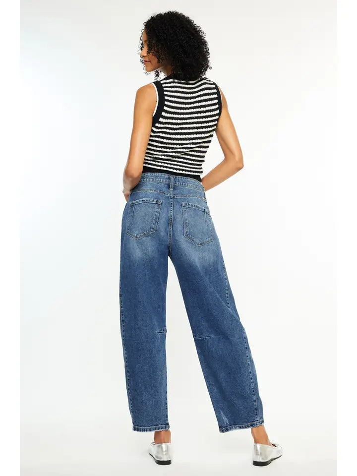 Kan Can Yolanda Low Slung Horseshoe Jeans